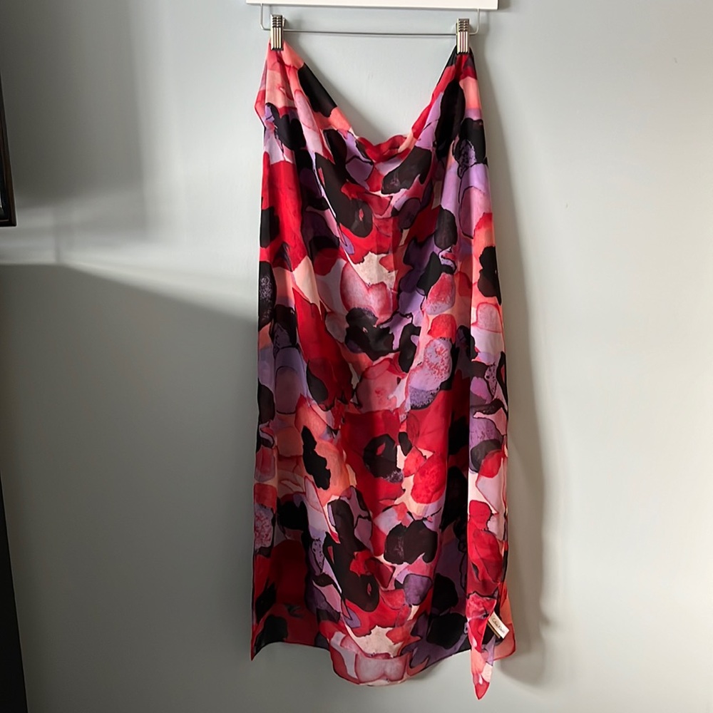 Calvin Klein Floral Print Scarf